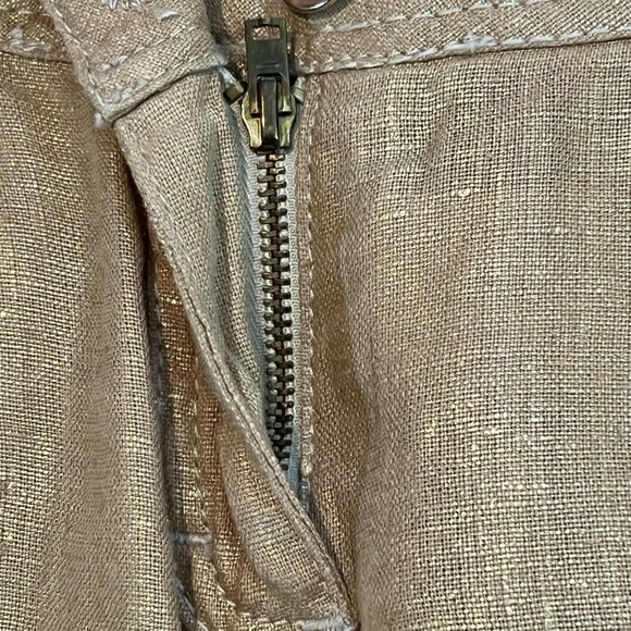 ❣️NWOT❣️  Roberto Cavalli Beige/Gold Linen Pants Vintage Made in Italy S… - Picture 12 of 16